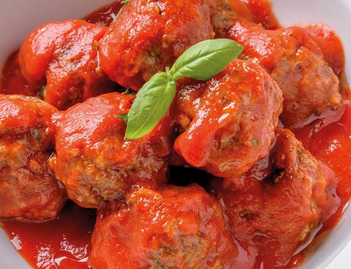 Meat Balls with Tomato Souce