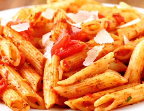 Penne pasta with arrabbiata sauce